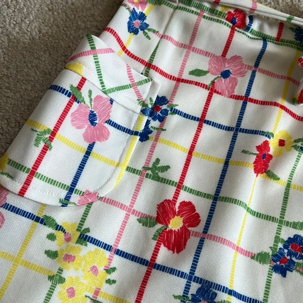 SOLD Vintage 80s David Smith floral patterned skirt, size 12 - Picture 2 of 7